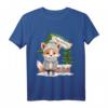 Kinder T-Shirt 'happy wintertime' mit Fuchs, Schnee & Tannenbaum – Bunte Winterkindermode für Mädchen und Jungen