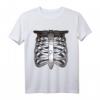 Halloween Skelett Brust T-Shirt – Gruselige Party Geschenkidee für Männer und Frauen, Perfekt für Halloween & Kostüm-Events
