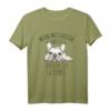 Lustiges HapDuck T-Shirt mit Hund und Katze - Humorvolles Chill-Design für Tierliebhaber und Fans entspannter Momente