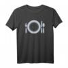 Mahlzeit Serviert Teller Icon T-Shirt – Lustiges Geschenk für Familien, Freunde & Feiern, perfekt für Weihnachten, Erntedank & Dinner-Events