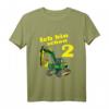 Kinder Ich bin 2 Jahre Geburtstags T-Shirt mit Bagger - Lustiges Geschenk zum Zweiten Geburtstag für Jungs und Mädchen