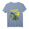 Kinder Ich bin 2 Jahre Geburtstags T-Shirt mit Bagger - Lustiges Geschenk zum Zweiten Geburtstag für Jungs und Mädchen