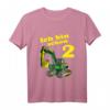 Kinder Ich bin 2 Jahre Geburtstags T-Shirt mit Bagger - Lustiges Geschenk zum Zweiten Geburtstag für Jungs und Mädchen