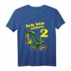 Kinder Ich bin 2 Jahre Geburtstags T-Shirt mit Bagger - Lustiges Geschenk zum Zweiten Geburtstag für Jungs und Mädchen