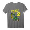 Kinder Ich bin 2 Jahre Geburtstags T-Shirt mit Bagger - Lustiges Geschenk zum Zweiten Geburtstag für Jungs und Mädchen