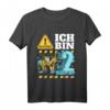 Kinder Bagger T-Shirt zum 2. Geburtstag - Ich Bin 2 Jahre Baustelle, ideales Outfit für Jungen und Kindergeburtstag