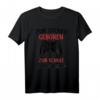 Zum Zocken Geboren Zur Schule Gezwungen Gaming T-Shirt – Lustiges Geschenk für Gamer, Kinder, Eltern & Geburtstagsgeschenk