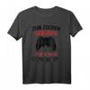 Zum Zocken Geboren Zur Schule Gezwungen Gaming T-Shirt – Lustiges Geschenk für Gamer, Kinder, Eltern & Geburtstagsgeschenk