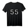 Nummer 55 Vintage Schwarz/Weiß T-Shirt – Perfektes Geschenk zum 55. Geburtstag & Jubiläum