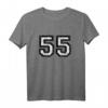 Nummer 55 Vintage Schwarz/Weiß T-Shirt – Perfektes Geschenk zum 55. Geburtstag & Jubiläum