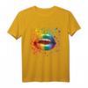 LGBT Rainbow Kiss T-Shirt - Pride Regenbogen Mund für Gleichheit, CSD Paraden & Supporter