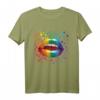 LGBT Rainbow Kiss T-Shirt - Pride Regenbogen Mund für Gleichheit, CSD Paraden & Supporter