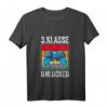 Kinder 3. Klasse Level Unlocked T-Shirt – Cooles Gaming Design für den Schulanfang für Jungen und Mädchen, perfektes Geschenk für den Schulstart