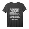 Lustiges Fliesenlegermeister T-Shirt mit Preisliste Sprüchen – Perfekt für Handwerker, Bodenleger & Plattenleger auf der Baustelle