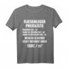 Lustiges Fliesenlegermeister T-Shirt mit Preisliste Sprüchen – Perfekt für Handwerker, Bodenleger & Plattenleger auf der Baustelle