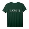 Römische Zahl 68 LXVIII T-Shirt – Personalisierte Fan- und Geburtstagsgeschenke mit Nummern