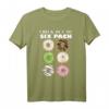Lustiges Gym T-Shirt mit Donut Six Pack Meme - Trendiges Geschenk für Damen, Freunde & Familie