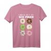 Lustiges Gym T-Shirt mit Donut Six Pack Meme - Trendiges Geschenk für Damen, Freunde & Familie