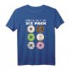 Lustiges Gym T-Shirt mit Donut Six Pack Meme - Trendiges Geschenk für Damen, Freunde & Familie