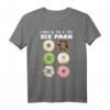 Lustiges Gym T-Shirt mit Donut Six Pack Meme - Trendiges Geschenk für Damen, Freunde & Familie