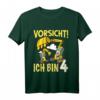 Kinder Bagger Jungen 4 Jahre Geburtstags-T-Shirt – Baustelle Design für den 4. Geburtstag, perfekt für Jungen und Kindergartenkinder