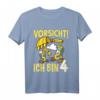 Kinder Bagger Jungen 4 Jahre Geburtstags-T-Shirt – Baustelle Design für den 4. Geburtstag, perfekt für Jungen und Kindergartenkinder
