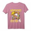Kinder Bagger Jungen 4 Jahre Geburtstags-T-Shirt – Baustelle Design für den 4. Geburtstag, perfekt für Jungen und Kindergartenkinder