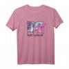 HapDuck T-Shirt mit Logo, Palmen & Sonnenuntergang - Perfekt für Spring Break & Jubiläumsfeiern