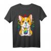 Kawaii Corgi Bubble Tea T-Shirt mit Regenbogen Pride Design – Für LGBTQ+ Stolz, Anlässe & Fanartikel