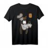 HapDuck Mickey & Goofy Varsity Letter Portrait Grafik T-Shirt - Offiziell lizenziertes Disney Merchandise