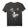 HapDuck Mickey & Goofy Varsity Letter Portrait Grafik T-Shirt - Offiziell lizenziertes Disney Merchandise