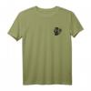 HapDuck T-Shirt mit Monstera Logo im minimalistischen Design - Schwarzes Shirt mit Signatur auf Rückseite