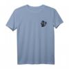 HapDuck T-Shirt mit Monstera Logo im minimalistischen Design - Schwarzes Shirt mit Signatur auf Rückseite