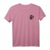 HapDuck T-Shirt mit Monstera Logo im minimalistischen Design - Schwarzes Shirt mit Signatur auf Rückseite