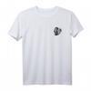 HapDuck T-Shirt mit Monstera Logo im minimalistischen Design - Schwarzes Shirt mit Signatur auf Rückseite