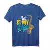 Saxophon Jazz Musiker Blasmusik Orchester Saxophonspieler T-Shirt – Perfekte Geschenkidee für Musiker, Jazz Fans & Blasmusiker zu Weihnachten & Geburtstag