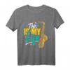 Saxophon Jazz Musiker Blasmusik Orchester Saxophonspieler T-Shirt – Perfekte Geschenkidee für Musiker, Jazz Fans & Blasmusiker zu Weihnachten & Geburtstag