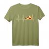 Lustiges Pizza T-Shirt mit Herzschlag – Perfektes Geschenk für Pizza-Liebhaber, Geburtstags- oder Mutter- und Vatertagsgeschenk
