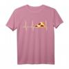 Lustiges Pizza T-Shirt mit Herzschlag – Perfektes Geschenk für Pizza-Liebhaber, Geburtstags- oder Mutter- und Vatertagsgeschenk