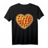 Pizza Heart Valentinstagsgeschenk für Männer & Frauen – Pepperoni Lover T-Shirt, perfekt für Foodies & Paare
