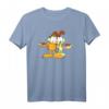 HapDuck Odie Pizza-Umarmung T-Shirt – Lustiges Katzen- und Pizza-Motiv für Zynische Geburtstagsfans