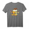HapDuck Odie Pizza-Umarmung T-Shirt – Lustiges Katzen- und Pizza-Motiv für Zynische Geburtstagsfans