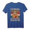 Einmal mit Profis Boule Spiel Petanque Crossboule T-Shirt – Stylisches Boule-Outfit mit Faultier-Design für Boule- und Boccia-Spieler