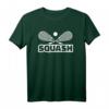 Squash T-Shirt mit gekreuzten Schlägern und Ball - Klassisch geschnitten, langlebig für Racquetball-Spieler