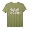 Squash T-Shirt mit gekreuzten Schlägern und Ball - Klassisch geschnitten, langlebig für Racquetball-Spieler