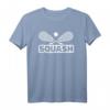 Squash T-Shirt mit gekreuzten Schlägern und Ball - Klassisch geschnitten, langlebig für Racquetball-Spieler