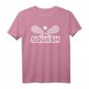 Squash T-Shirt mit gekreuzten Schlägern und Ball - Klassisch geschnitten, langlebig für Racquetball-Spieler
