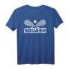 Squash T-Shirt mit gekreuzten Schlägern und Ball - Klassisch geschnitten, langlebig für Racquetball-Spieler