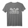 Squash T-Shirt mit gekreuzten Schlägern und Ball - Klassisch geschnitten, langlebig für Racquetball-Spieler
