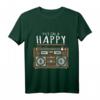 Distressed Put On A Happy Radio Design Musikliebhaber T-Shirt – Vintage Radio & Rock'n'Roll Motiv für Musikfans